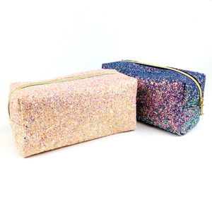 Bunte Glitter Shine Cosmetic Pouch Reißverschluss Handtasche Reisekoffer