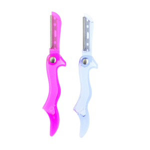 Tragbare blaue und rosa faltende Augenbrauenrazer